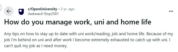 Student asking for Help with Managing University Tasks
