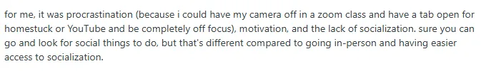 Student encountering issues in the B-304 course on Reddit