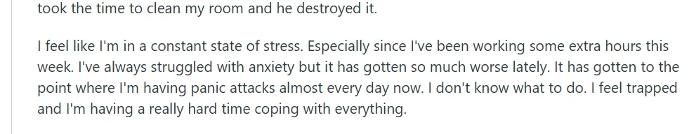A student on Reddit explaining the issues of time management while doing a masters