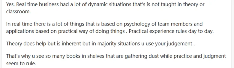 Student facing difficulty in theoretical issues