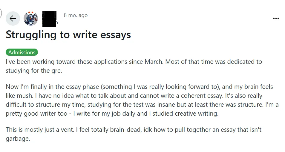 A student’s review on facing difficulty in academic writing.