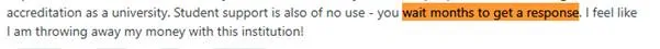 Student encountering issues in BA Business Management course on Reddit
