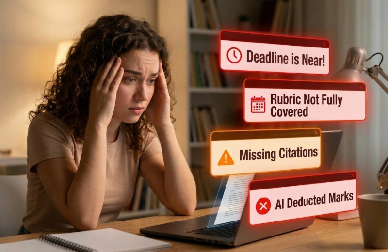 Student working on assignment